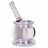 Thumbnail for Stainless Steel Kitchen khalbatta, Okhli Masher, Mortar And Pestle Set (Steel) - Distacart
