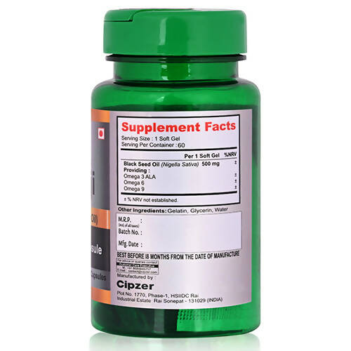 Cipzer Kalonji Softgel Capsules - Distacart