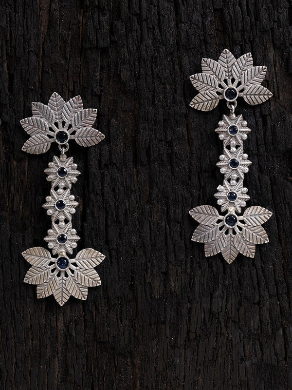 Shoshaa Silver-Toned Contemporary Drop Earrings - Distacart