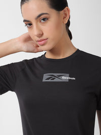 Thumbnail for Reebok Brand Logo Printed Round Neck T-Shirt - Distacart