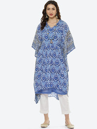 Thumbnail for Biba Women White Ethnic Motifs Printed Pure Cotton Kurti with Trousers - Distacart