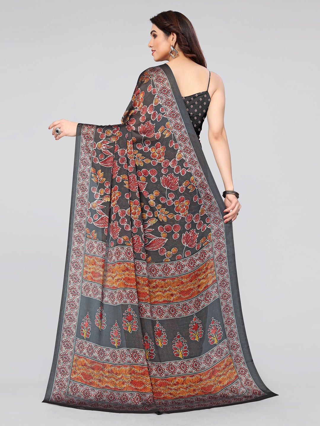 Kalini Floral Saree - Distacart