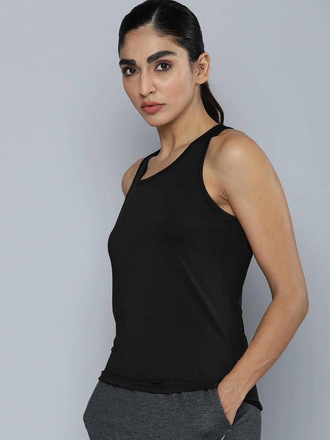 HRX by Hrithik Roshan Women Yellow & Black Pack of 2 Rapid-Dry Training T-shirt - Distacart