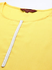 Thumbnail for Sangria Women Flutter Sleeves Gotta Work Straight Kurta - Distacart