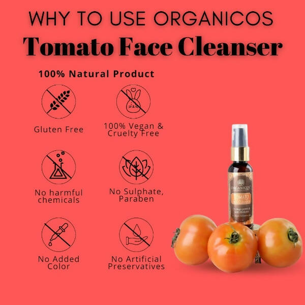 Organicos Tomato Face Cleanser - Distacart