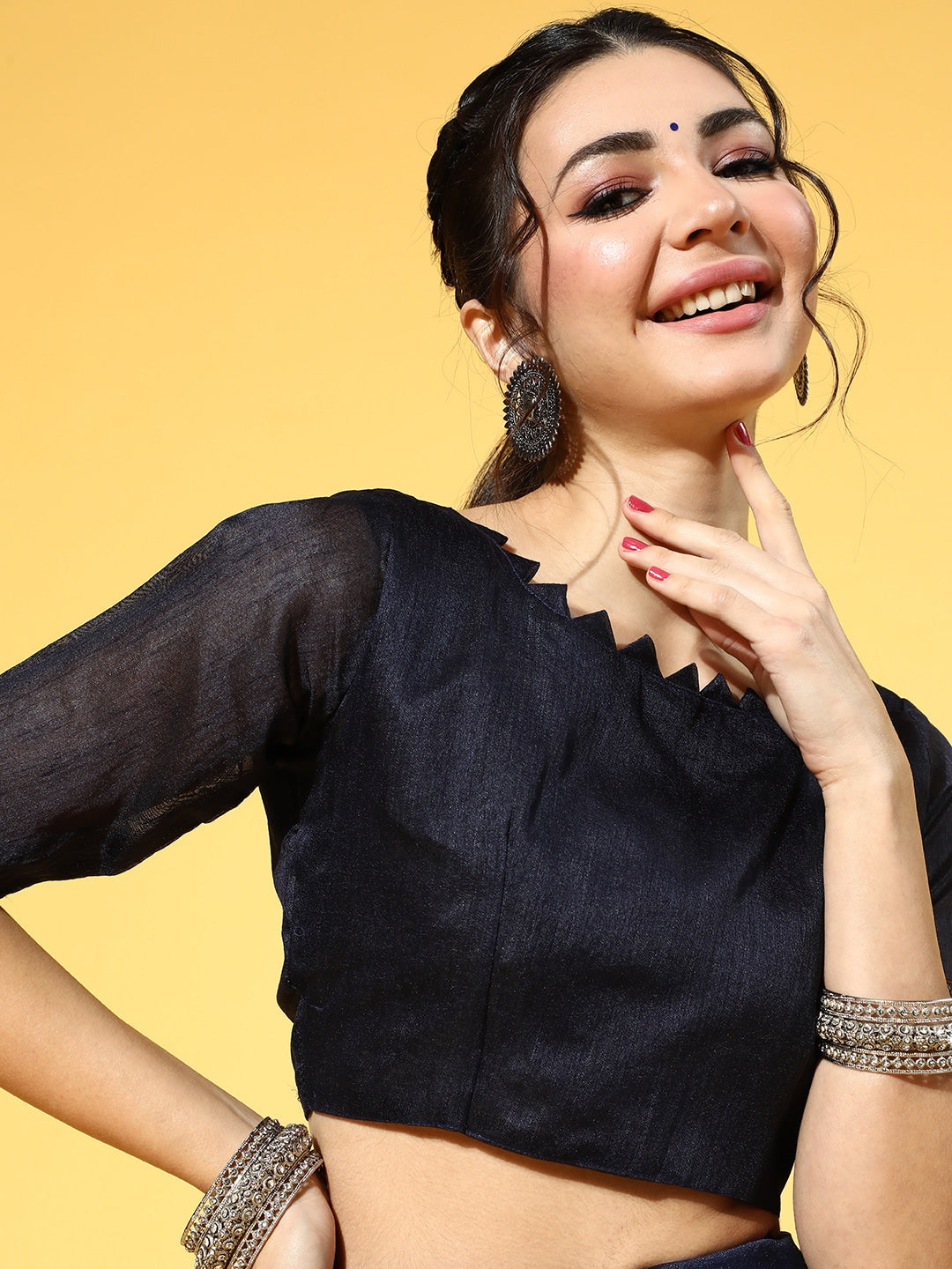 Mitera Floral Saree With Embroidered Border - Distacart