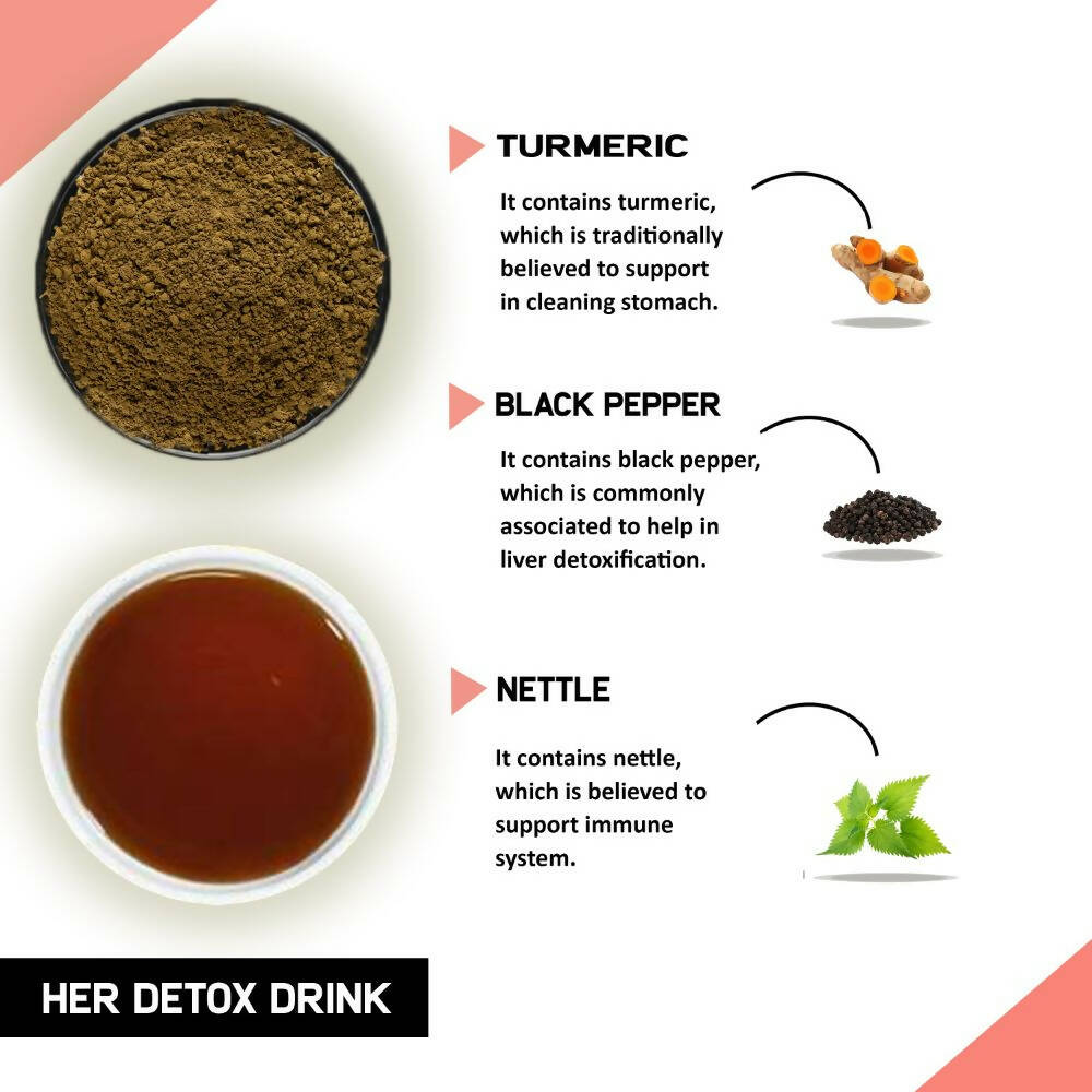 Just Vedic Her Detox Drink Mix - Distacart