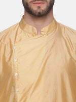 Thumbnail for Sethukrishna Men Beige Kurta with Dhoti Pants - Distacart