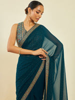 Thumbnail for Soch Embellished Beads and Stones Saree - Distacart