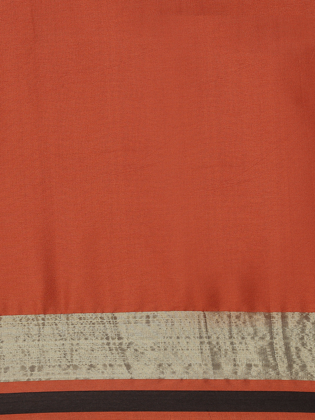 Saree Mall Rust & Gold-Toned Woven Design Silk Blend Uppada Sarees - Distacart