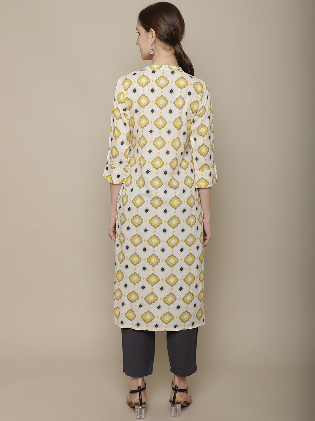 Sangria Printed Cotton Kurta - Distacart