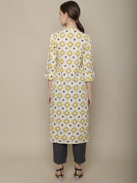 Thumbnail for Sangria Printed Cotton Kurta - Distacart