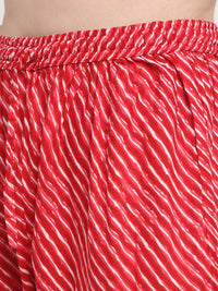 Thumbnail for Kalini Women Red Floral Printed Pure Cotton Kurta with Trousers & With Dupatta - Distacart