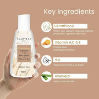Thumbnail for Glamveda Glutathione Brightening Body Lotion With Vitamin C - Distacart
