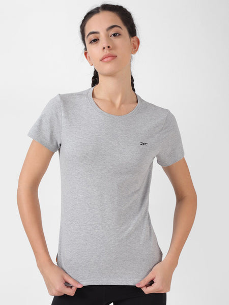 Reebok Yg Round Neck Slim-Fit Tee Tshirts - Distacart