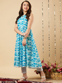 Thumbnail for Kalini Floral Printed Kurta & Trousers With Dupatta - Distacart