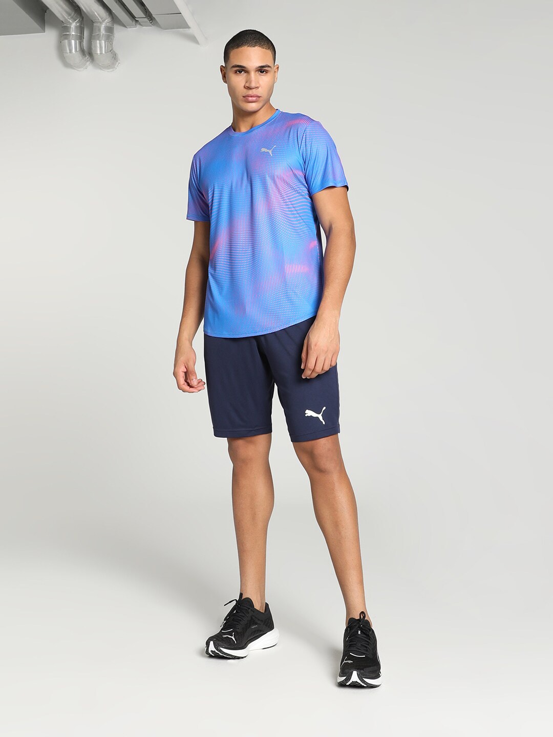 Puma RUN FAVORITE Printed T-Shirt - Distacart