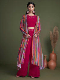Thumbnail for Myra Rani Georgette Choli Palazo Suit - Distacart