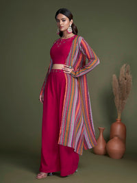 Thumbnail for Myra Rani Georgette Choli Palazo Suit - Distacart