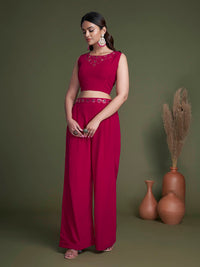 Thumbnail for Myra Rani Georgette Choli Palazo Suit - Distacart