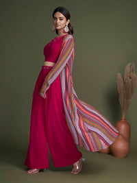 Thumbnail for Myra Rani Georgette Choli Palazo Suit - Distacart