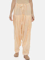 Thumbnail for Souchii Beige Solid Regular-Fit High-Rise Patiala - Distacart