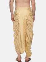 Thumbnail for Sethukrishna Golden Embroidered Dhoti Pant For Men - Distacart