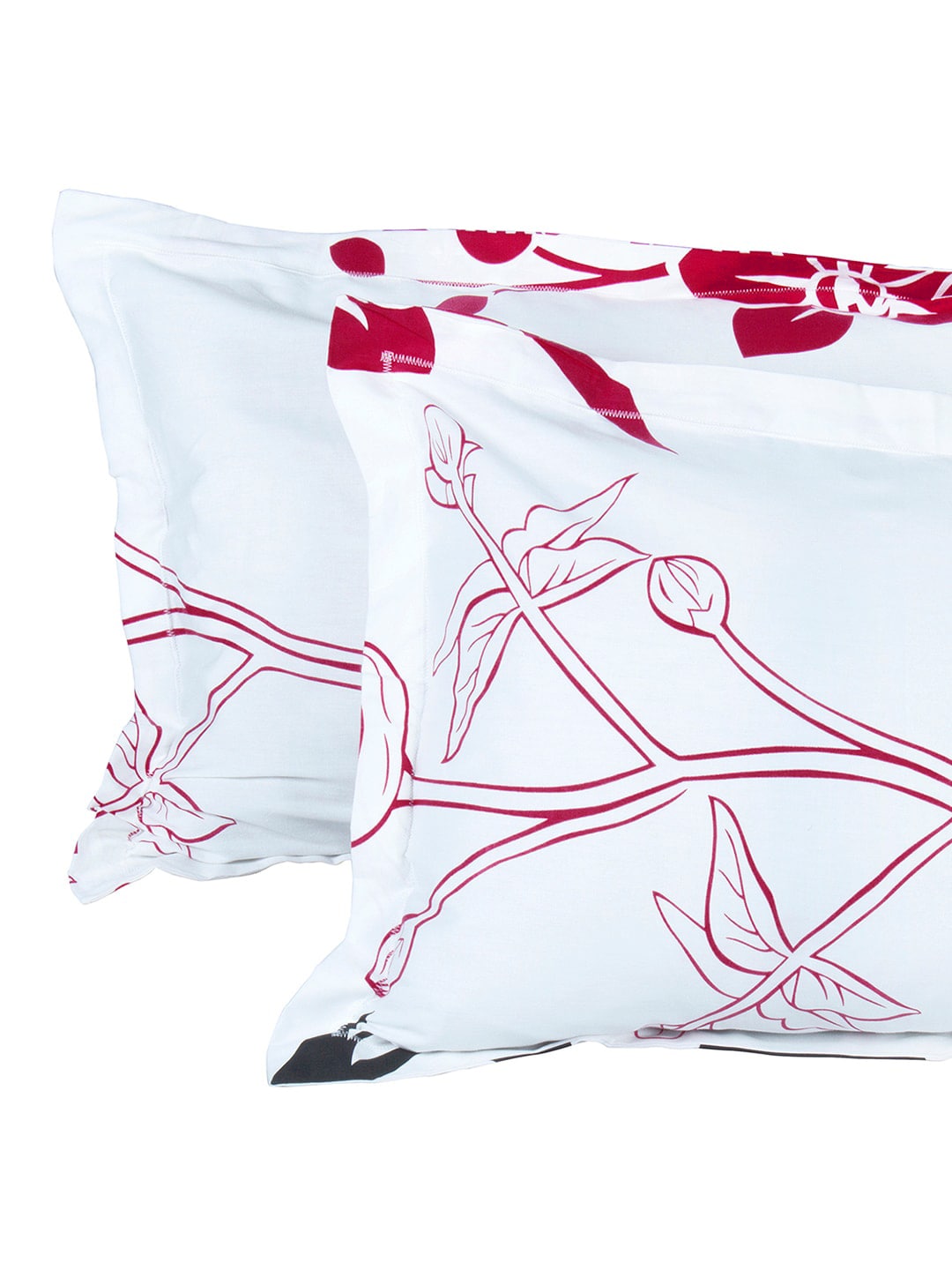 Story@home White & Pink Floral King Bedsheet with 2 Pillow Covers - Distacart