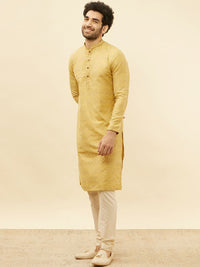 Thumbnail for Manyavar Ethnic Motifs Woven Design Regular Kurta with Pyjamas - Distacart