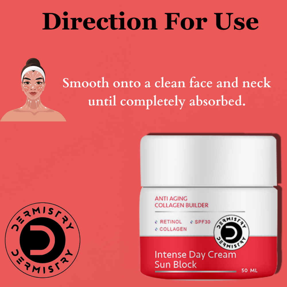 Dermistry Anti Aging Collagen Builder SPF30 Retinol Hyaluronic Acid Nourishing Age Protect Day Cream - Distacart