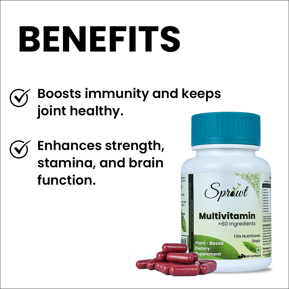 Sprowt Plant Based Multivitamin Capsules - Distacart