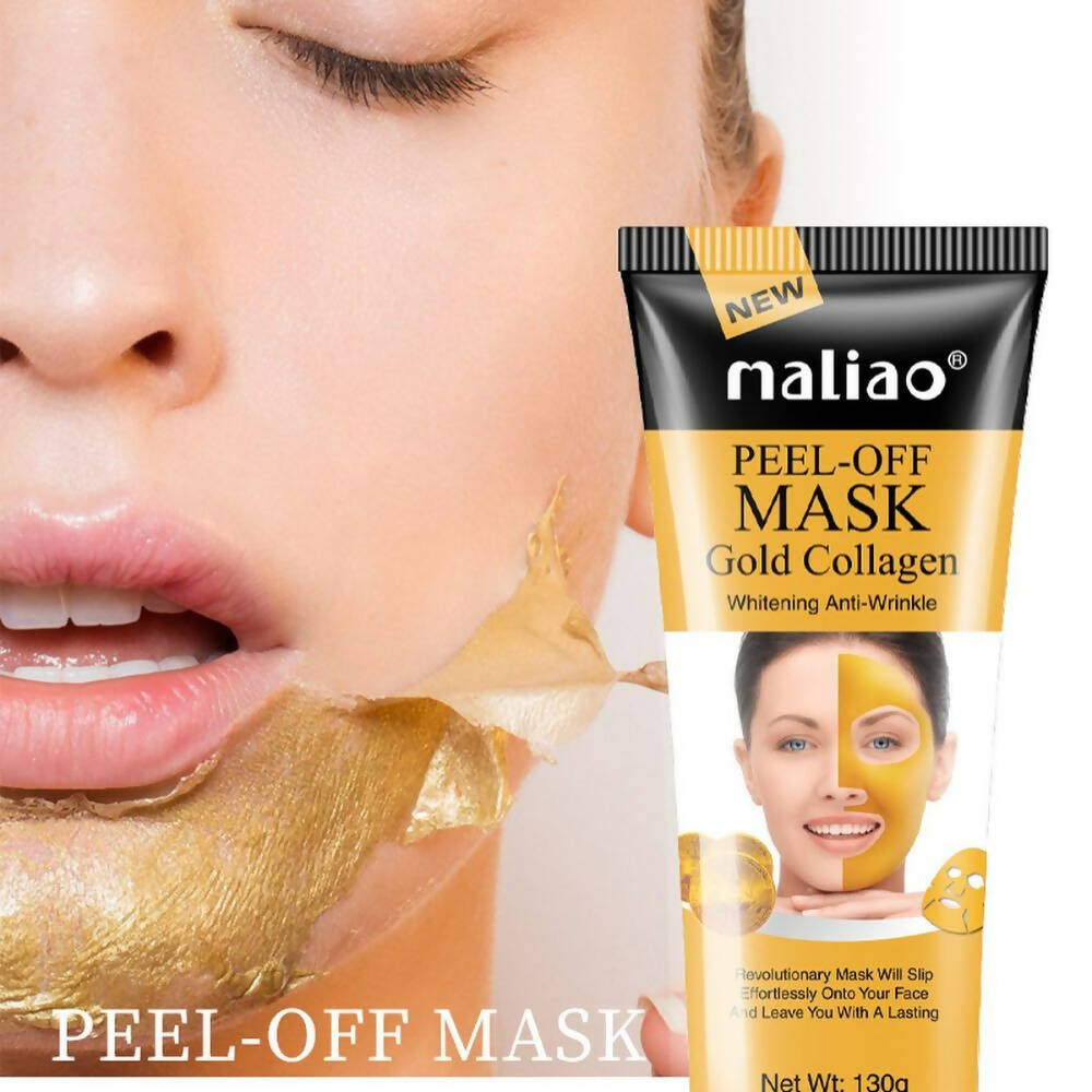 Maliao Gold Collagen Whitening Anti Wrinkle Peel Off Mask - Distacart