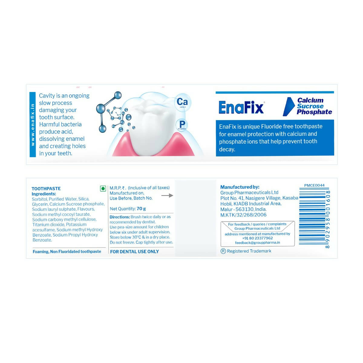 Enafix Anti Cavity Toothpaste - Distacart