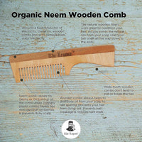 Thumbnail for The Legend Organic Pure Neem Wood Comb With Handle - Distacart