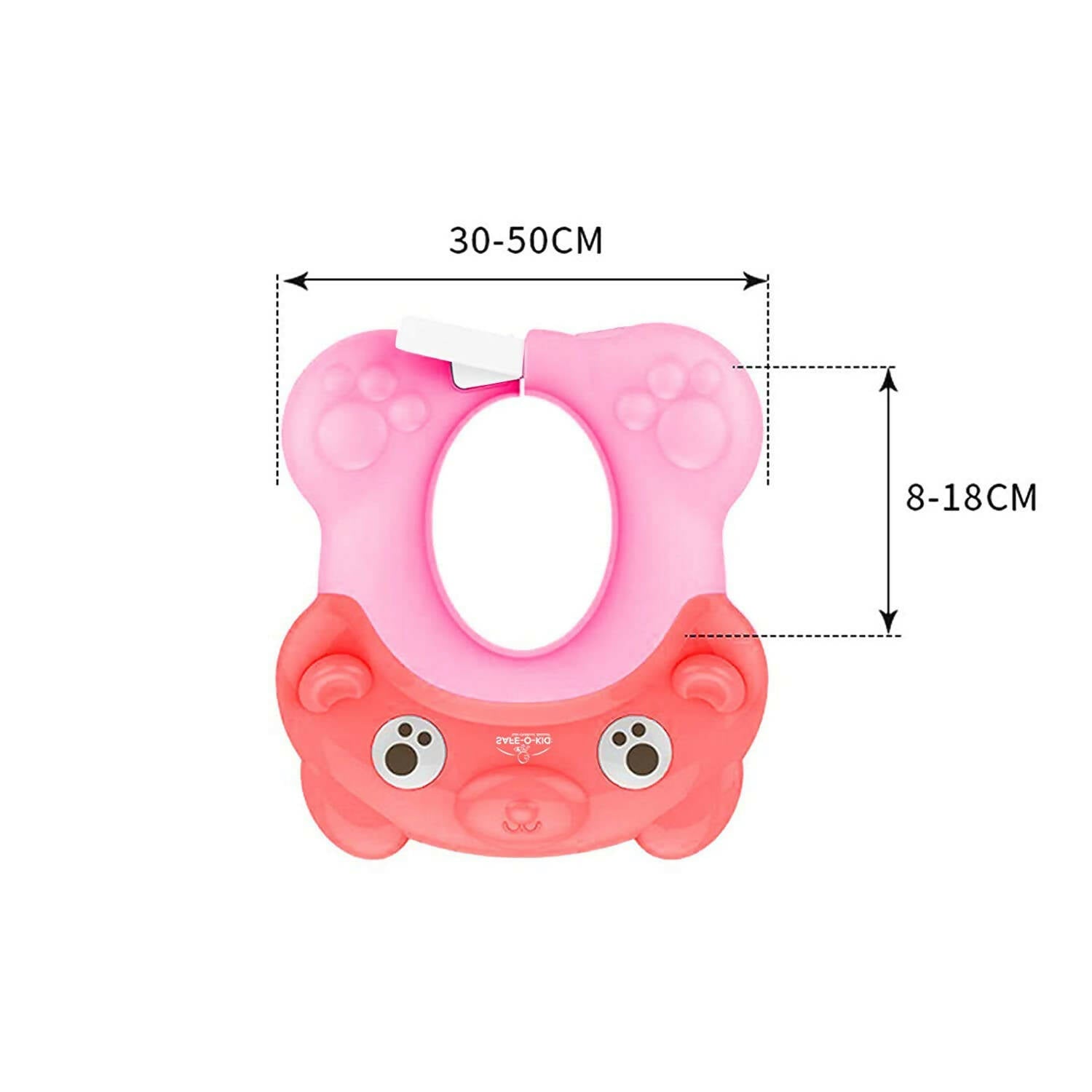 Safe-O-Kid Shampoo Hat / Cap For Kids, No Tears & Adjustable, Pink - Distacart
