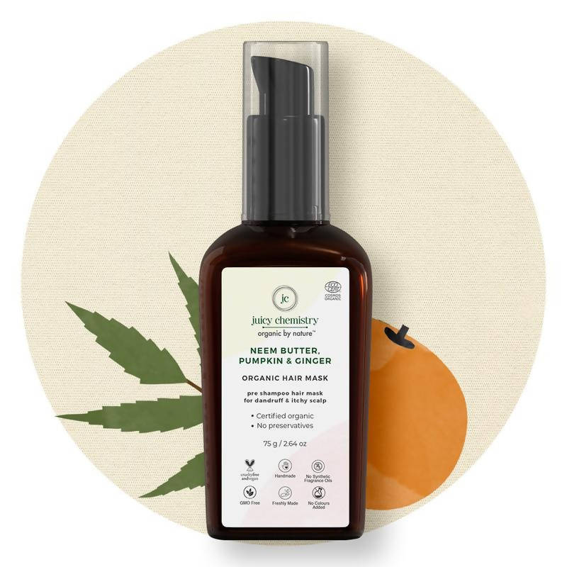 Juicy Chemistry Neem Butter, Pumpkin & Ginger Hair Mask - Distacart