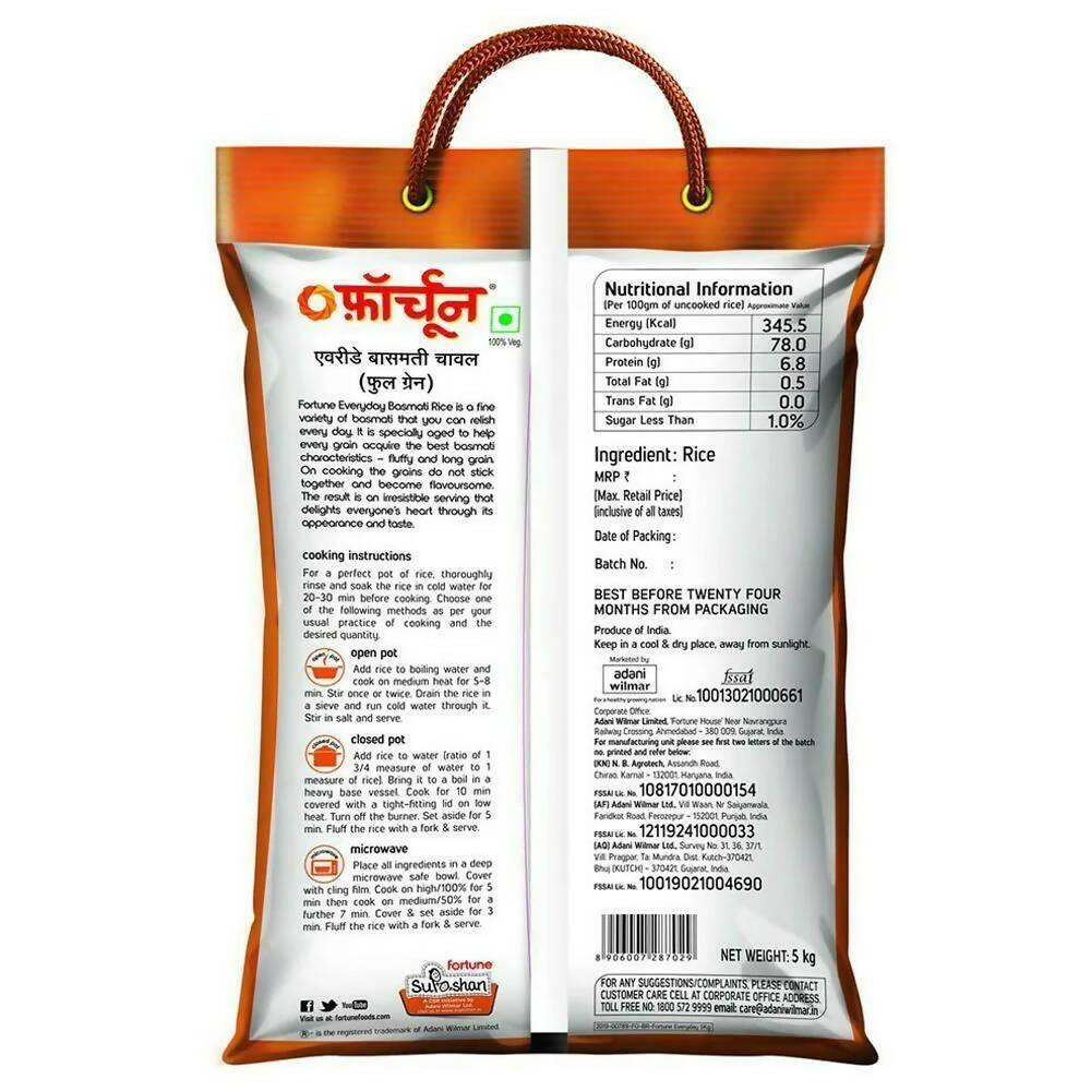 Fortune Everyday Basmati Rice - Distacart