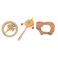 Thumbnail for Matoyi Fishy Foo–Baby Rattle & Neem Teether Combo - Distacart