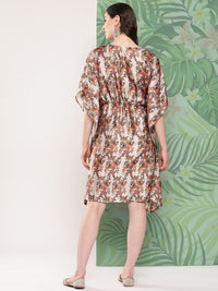 Thumbnail for InWeave Women's Elegant Bird Print Kaftaan - Distacart