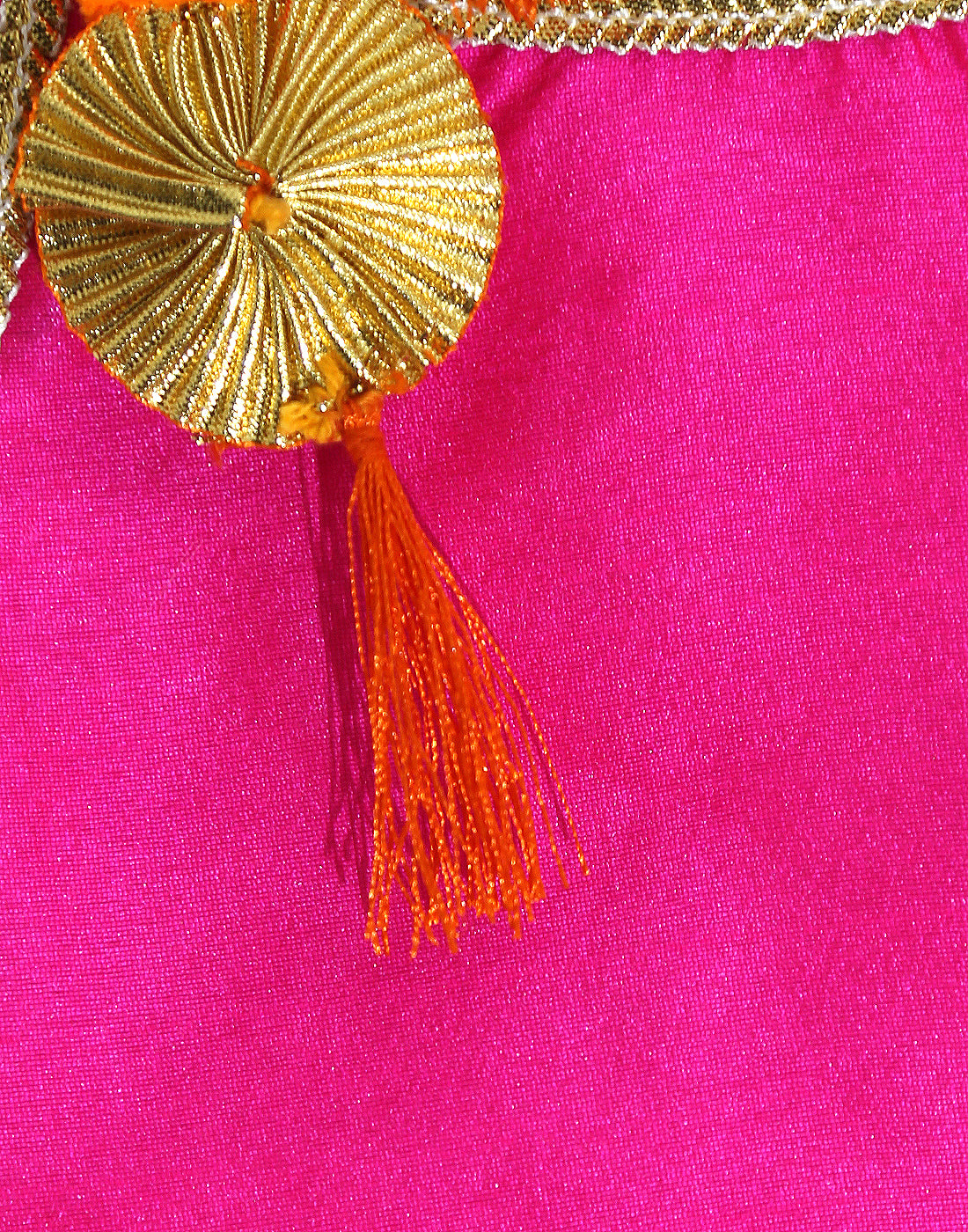 Girls Orange Magenta Printed Ready To Wear Lehenga Blouse With Dupatta - Mini Marvels - Distacart