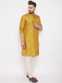 Thumbnail for Even Apparels Beige Pure Cotton Kurta With Band Collar - Distacart