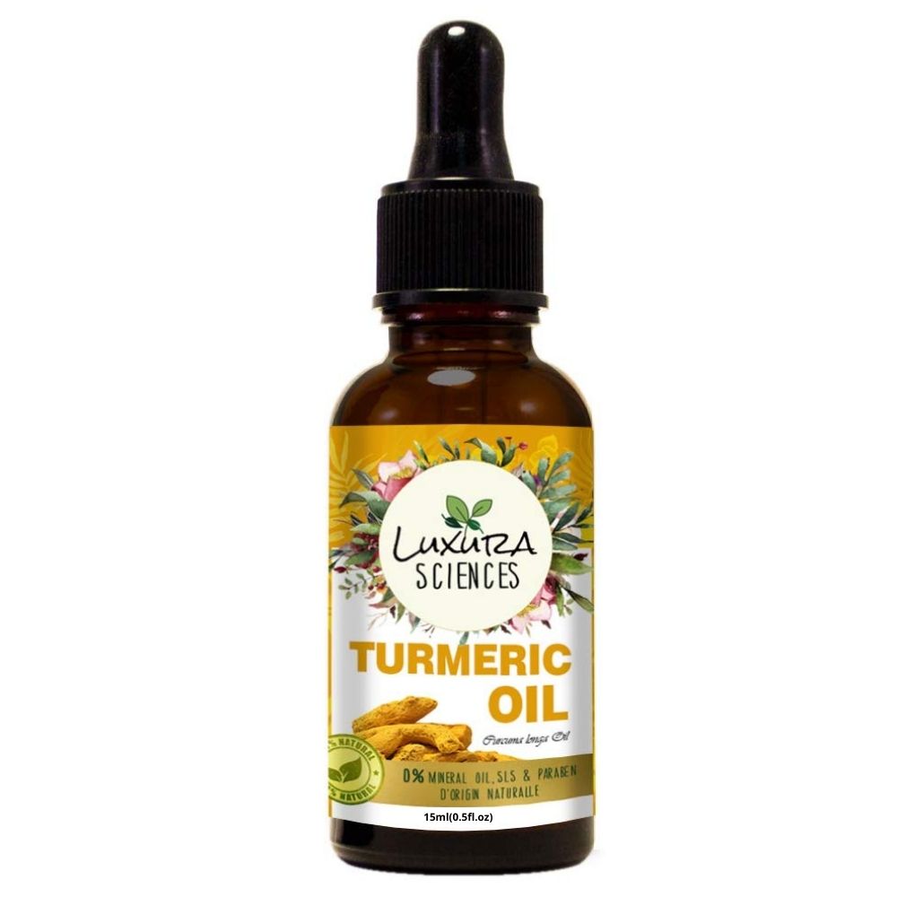 Luxura Sciences Organic Essential Oils for Skin Brightening & Tightening - Rosehip Oil, Argan Oil, Grape Seed Oil, Turmeric Oil, Vitamin E Oil - Distacart