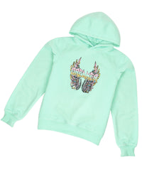 Thumbnail for Girls Printed Hooded Sweatshirt - Mini Marvels - Distacart
