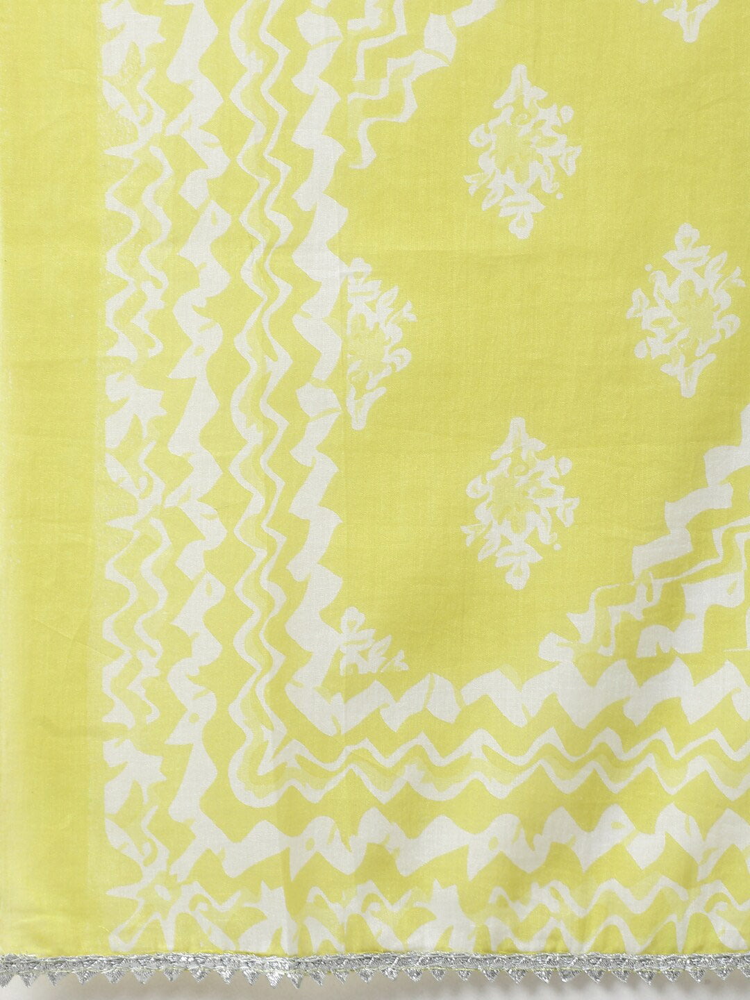 Khushal K Ethnic Motifs Printed Mirror Work Kurta with Palazzos & Dupatta - Distacart