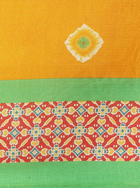 Thumbnail for Saree Mall Mustard Yellow Dyed Saree - Distacart