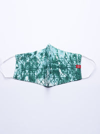 Thumbnail for Biba Women Green & White Geometric Dyed Kurta with Mask - Distacart