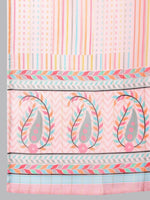 Thumbnail for Khushal K Women Pink Yoke Design Kurti with Trouser & Dupatta - Distacart