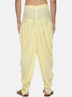 Thumbnail for Sethukrishna Men Yellow Solid Dhoti Pant - Distacart