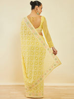 Thumbnail for Soch Ethnic Motifs Embroidered Saree - Distacart