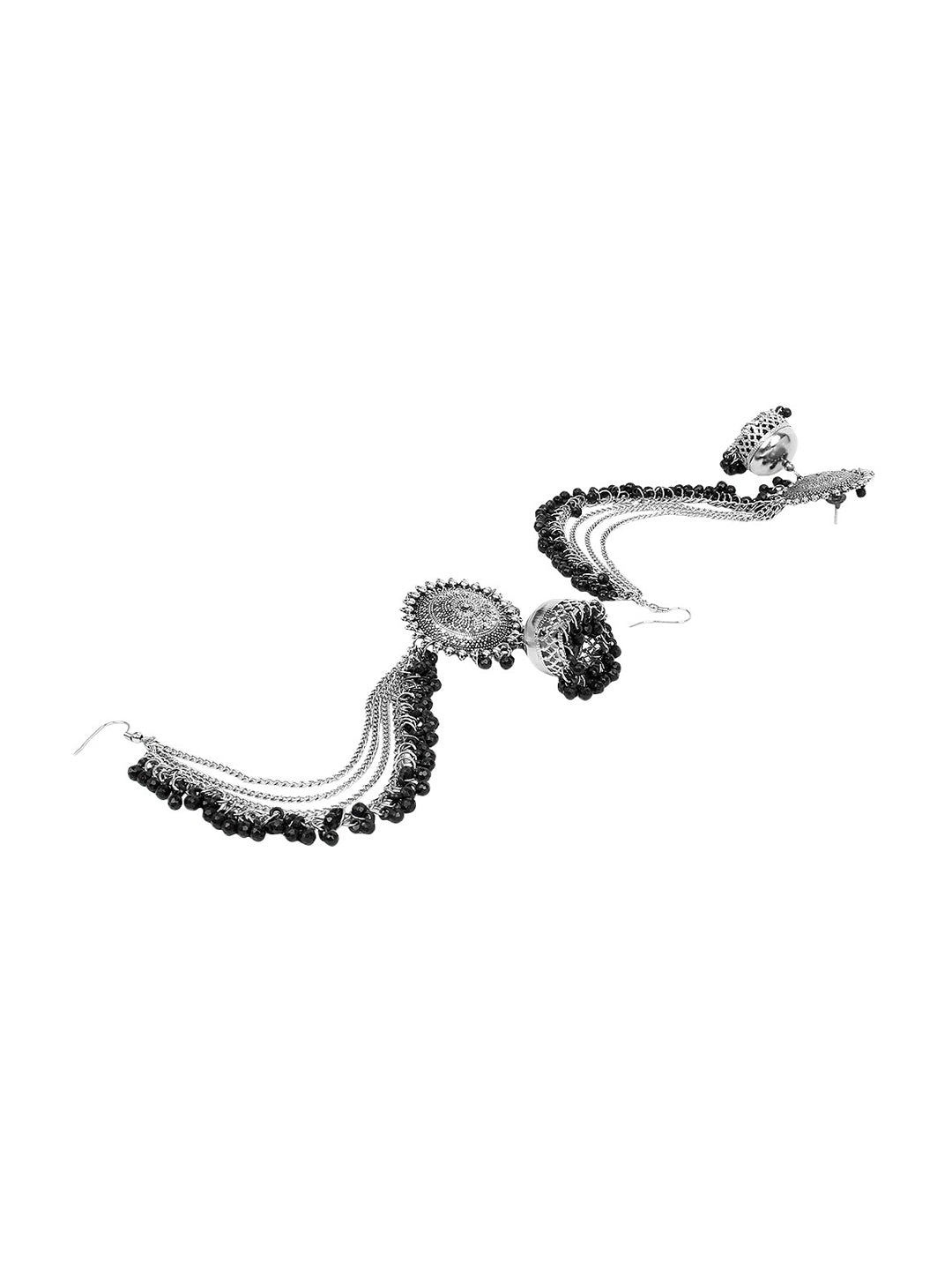 Cardinal Black Oxidised Maang Tikka Set - Distacart